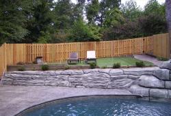 Pool Retaining Wall