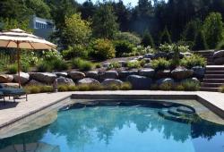 Pool Retaining Wall