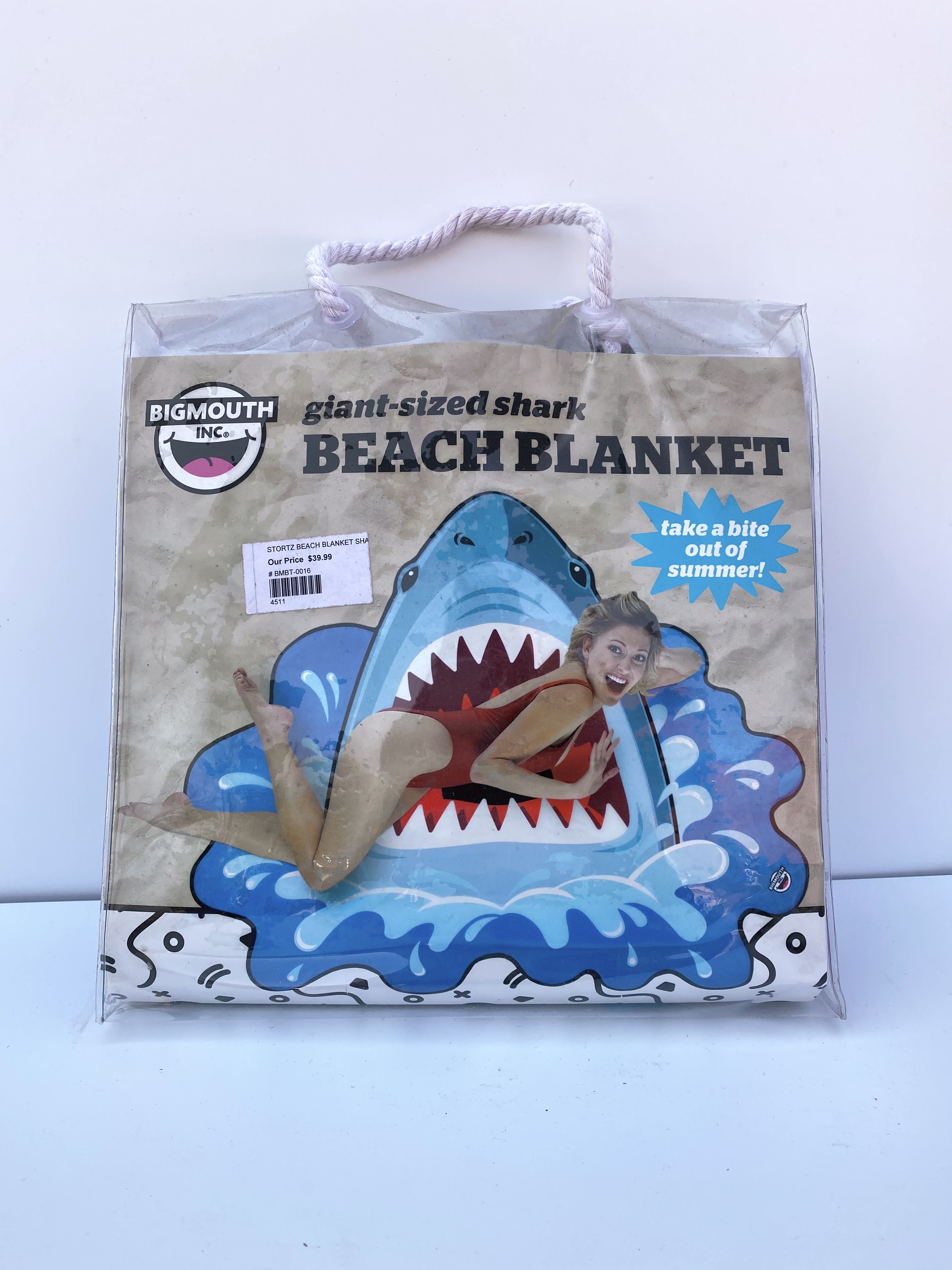 Giant Sized Shark Bite Beach Blanket