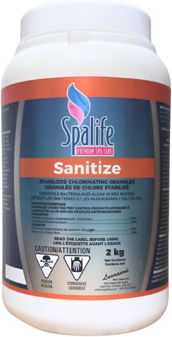 Spa Life Sanitize Chlorine Granules 2KG